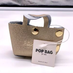 Pop Bag By J&C keychain made in Italy NWT